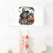 Dackel Hund Halloween Banner (Insitu)