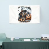 Dackel Hund Halloween Banner (Messeveranstaltung)