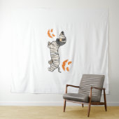 Dackel Hund Halloween Candy Corn Vollmond Wandteppich (Beispiel (Horizontal))