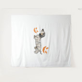 Dackel Hund Halloween Candy Corn Vollmond Wandteppich (Vorderseite (Horizontal))