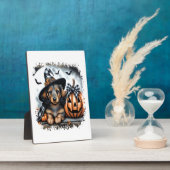 Dackel Hund Halloween Fotoplatte (Seite)