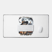 Dackel Hund Halloween Schreibtischunterlage (Tastatur & Maus)