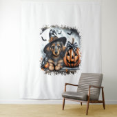 Dackel Hund Halloween Wandteppich (Beispiel)