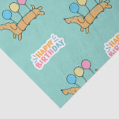 Dackel Hund Happy Birthday Seidenpapier (Detail)