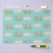 Dackel Hund Happy Birthday Seidenpapier (Handwerk)