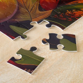 Dackel Hund Herbst Ernte Erntedank Puzzle (Seite)