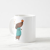 Dackel Hund Herbst Herbst Kaffeetasse (Vorderseite Links)