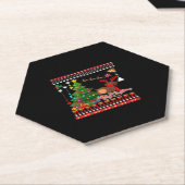 Dackel Hund Hintern Weihnachten Ugly Classic T - S Untersetzer (angewinkelt)