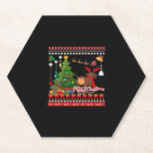 Dackel Hund Hintern Weihnachten Ugly Classic T - S Untersetzer (Vorderseite)