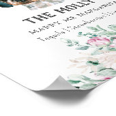 Dackel Hund Hochzeitsignatur Trinkzeichen Poster (Ecke)