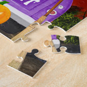 Dackel Hund im Halloween-Lkw Puzzle (Seite)