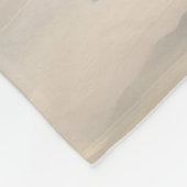 Dackel Hund im Schnee Weihnachten Fleecedecke (Ecke)