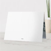 Dackel Hund im Schnee Weihnachten Karte (Rückseite)