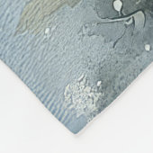 Dackel Hund in Sledge Lass es Schnee Weihnachten Fleecedecke (Ecke)