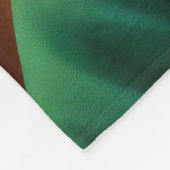 Dackel Hund in St. Patrick's Day Dress Fleecedecke (Ecke)