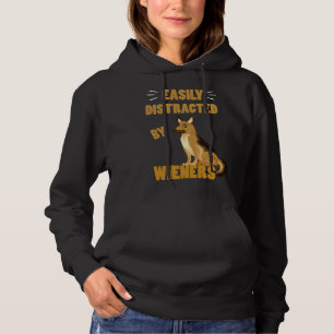 Dackel Hund leicht abgelenkt von Dackeln Essenti Hoodie