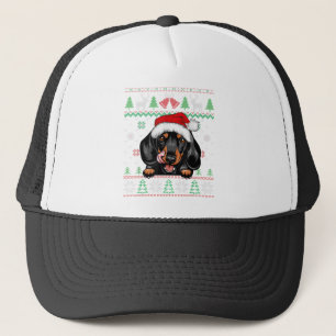 Dackel Hund liebt Weihnachten Weihnachten Weihnach Truckerkappe