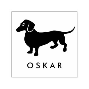 Dackel-Hund mit Namen Permastempel