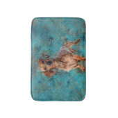 Dackel Hund Mixed Media Art Badematte (Vorderseite Vertikal)