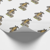 Dackel Hund Mustache Dackel Doguie Paper GeschenkW Geschenkpapier (Ecke)