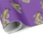 Dackel-Hund Mustache Dackel Papier Geschenkpackung Geschenkpapier (Rolleneckpunkt)