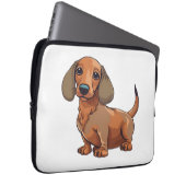 Dackel Hund Niedlich Laptopschutzhülle (Vorne Rechts)