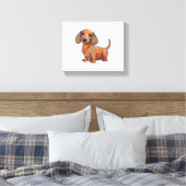 Dackel Hund Niedlich Leinwanddruck (Insitu (Schlafzimmer))