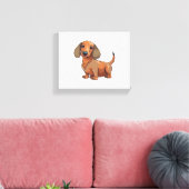 Dackel Hund Niedlich Leinwanddruck (Insitu (Wohnzimmer))