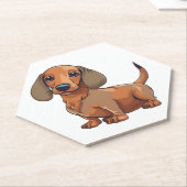 Dackel Hund Niedlich Untersetzer (angewinkelt)