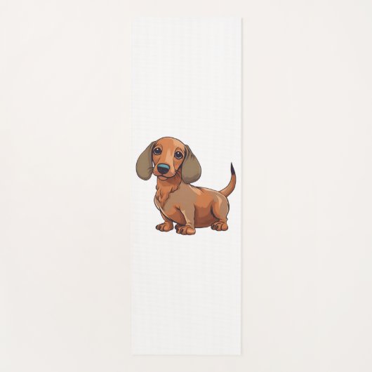 Dackel Hund Niedlich Yogamatte (Vorderseite)