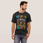 Dackel Hund Ostereier Sonnige Dackel Happy E T-Shirt (Vorne ganz)