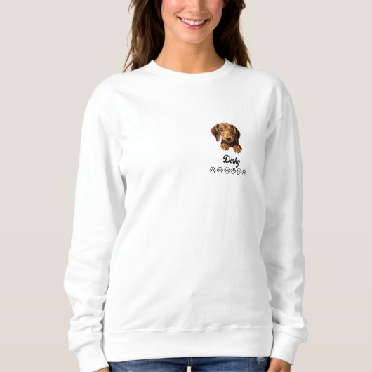 Dackel Hund Personalisiert T - Shirt (Vorderseite)