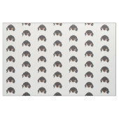 Dackel Hund Portrait Stoff (Fat Quarter (45,7 x 55,9 cm))