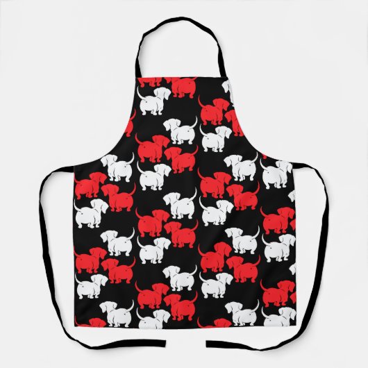 Dackel Hund Schürze (Vorderseite)