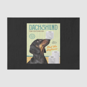 Dackel Hund Seidenpapier