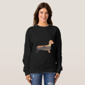 Dackel Hund Silhouette Sonnenberg Sweatshirt (Vorne ganz)