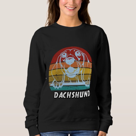 Dackel Hund Sweatshirt (Vorderseite)