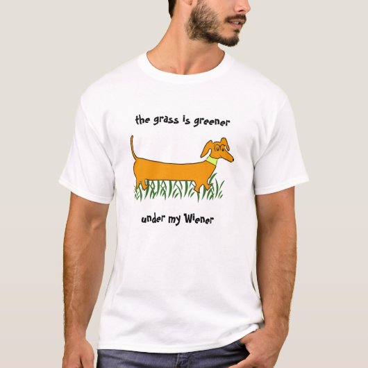 Dackel Hund T-Shirt (Vorderseite)