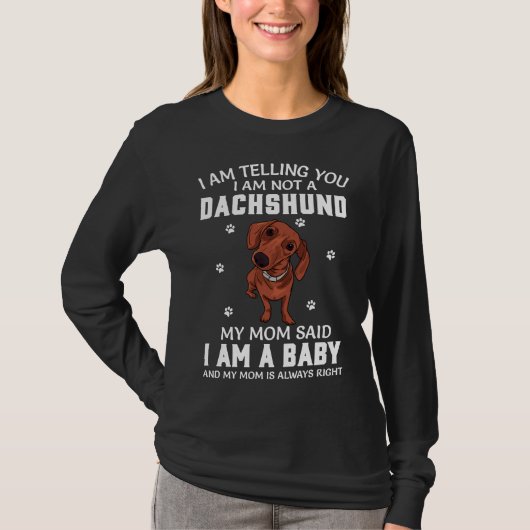 Dackel Hund T-Shirt (Vorderseite)