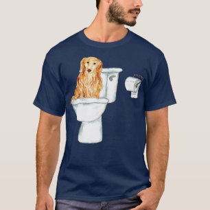 Dackel Hund Toilette Malerei 1 T-Shirt
