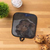 Dackel Hund Topflappen (Oben Unten)