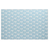Dackel Hund und Herz mit Namen Stoff (Fat Quarter (45,7 x 55,9 cm))
