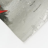 Dackel Hund Weihnachten Fleecedecke (Ecke)