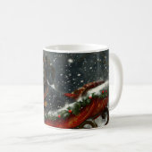 Dackel Hund Weihnachten Kaffeetasse (VorderseiteRechts)