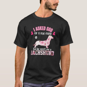 Dackel Hund Weihnachten Niedlicher Hund Haustier B T-Shirt