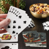 Dackel Hund Weihnachten Spielkarten (In Situ)