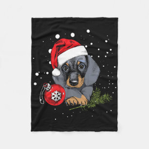 Dackel Hund Weihnachtsbaum Light Weihnachtsgeschen Fleecedecke