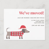 Dackel Hund Weihnachtsfeier Ankündigung (Vorderseite)