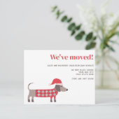 Dackel Hund Weihnachtsfeier Ankündigung (Stehend Vorderseite)
