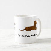 Dackel-Hündchen-Tasse Kaffeetasse (VorderseiteRechts)